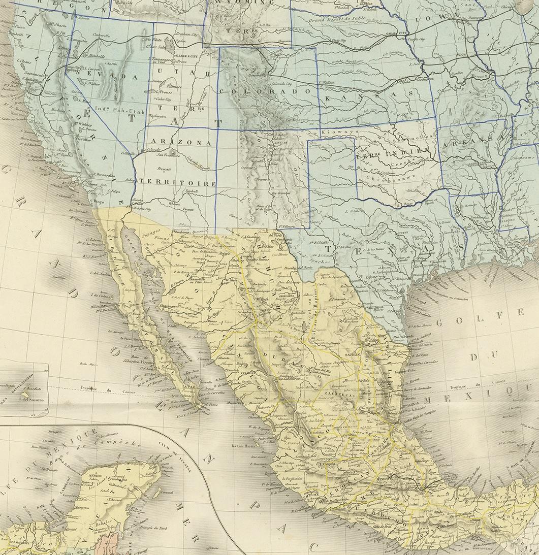 map of central america and mexico