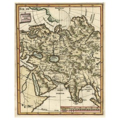 Carte ancienne d'Asie centrale de Wiht Nova Zembla en tant qu'île, C.1700