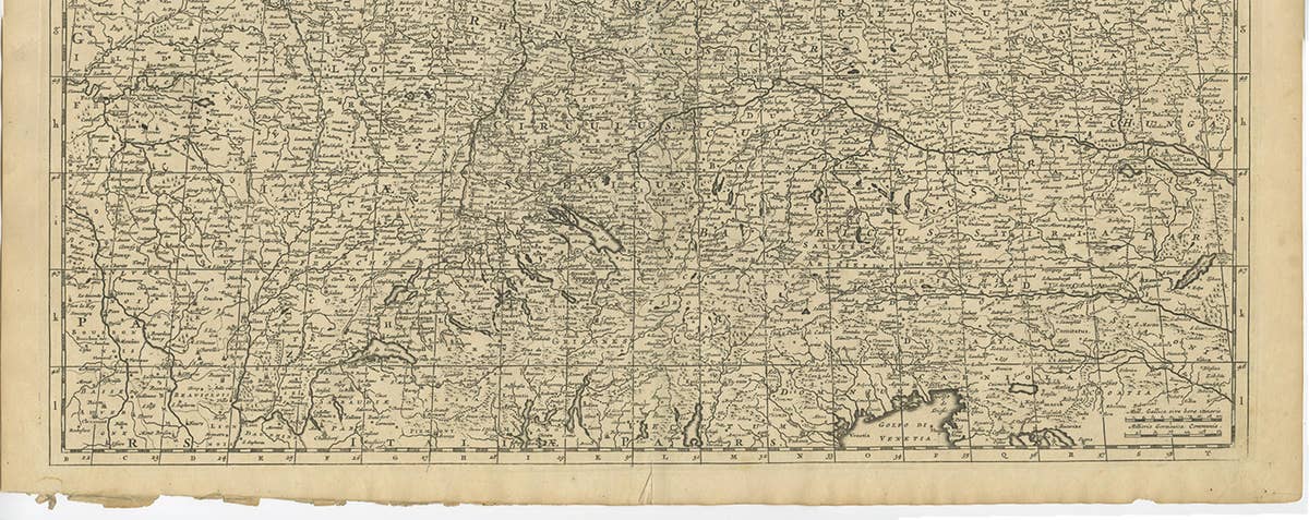 Antique Map of Central Europe "Centered on Germany" by F. de Wit, circa 1680