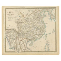 Carte ancienne de Chine, également représentant Formosa « Taiwan » et une partie de la Corée, c.1840