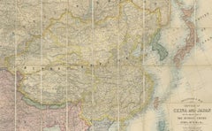 Antique Map of China and Japan by E. Stanford, 1900