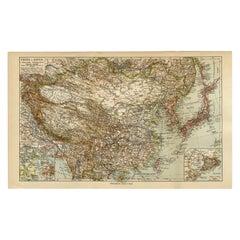 Antique Map of China and Japan by Meyer, 1895