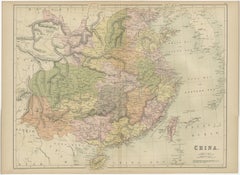 Antique Map of China by A & C, Black, 1870