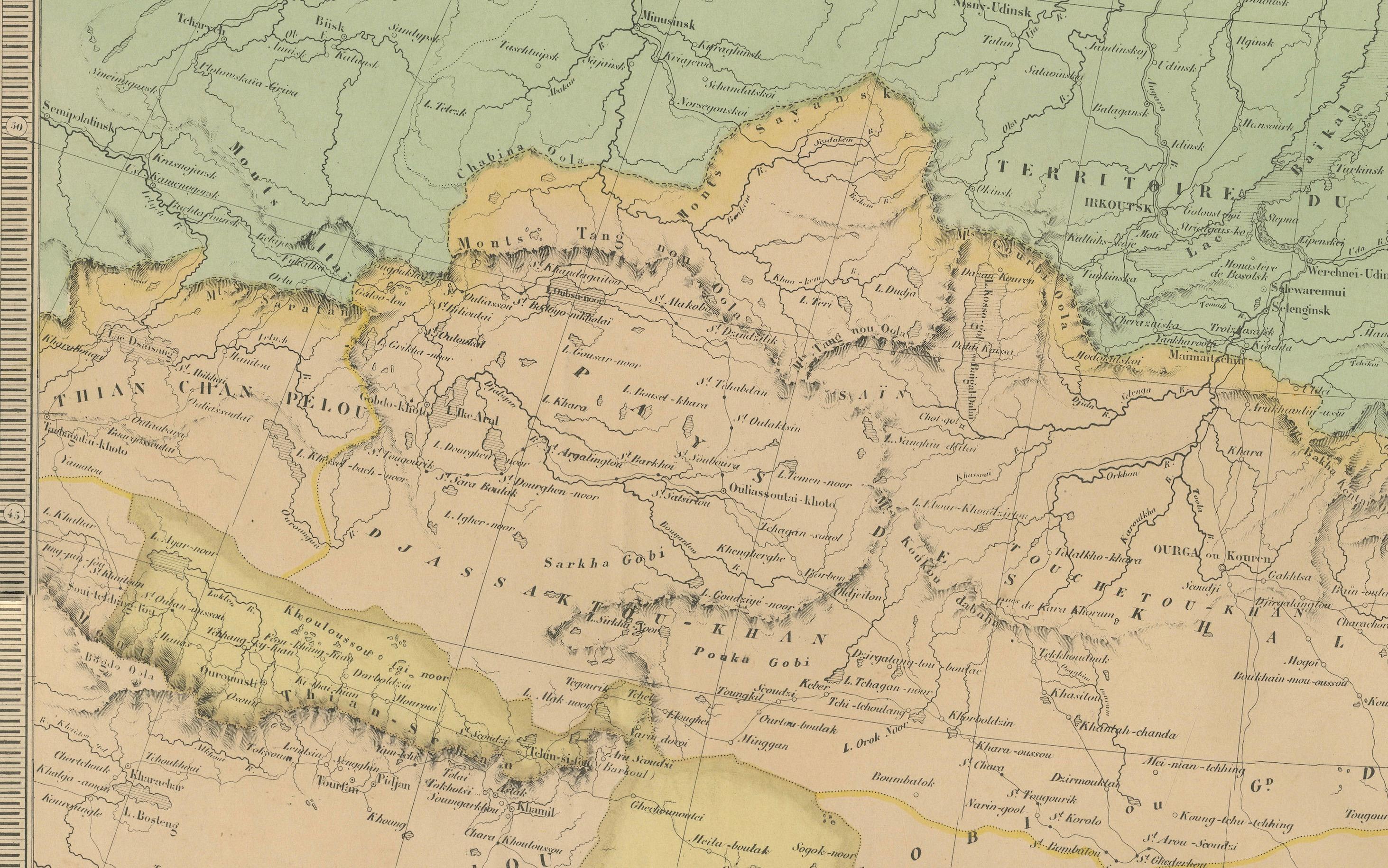 Mapa antiguo de China, Japón y Corea - Asia Oriental por Andriveau-Goujon, 1860

Este mapa antiguo, bellamente coloreado a mano, titulado 