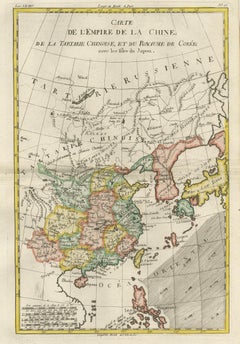 Antique Map of China, Korea, Japan and the Northern Philippines, circa 1780
