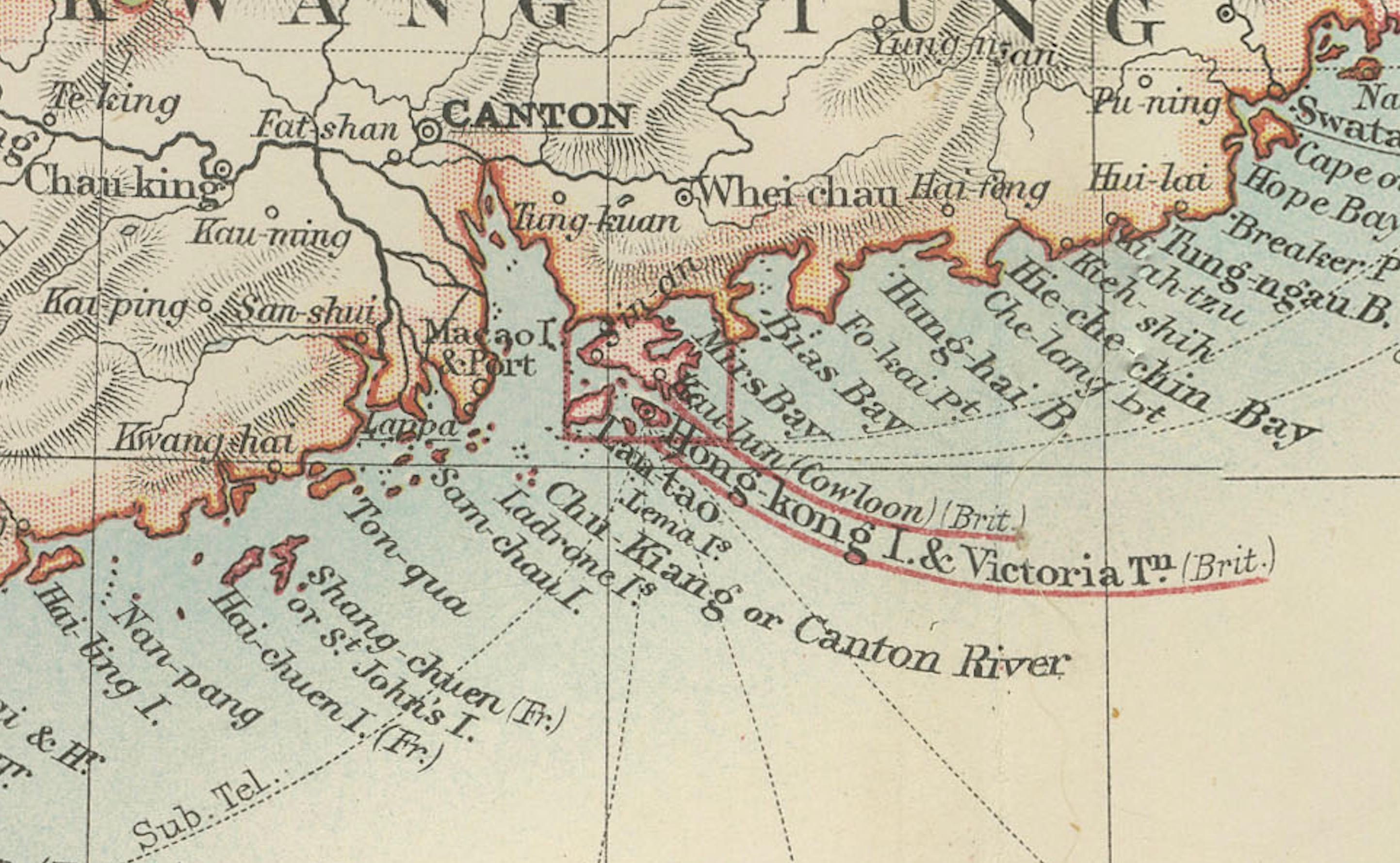 20ième siècle Antique Map of China, Taiwan, Korea, Hong-Kong and Japan, 1903 en vente