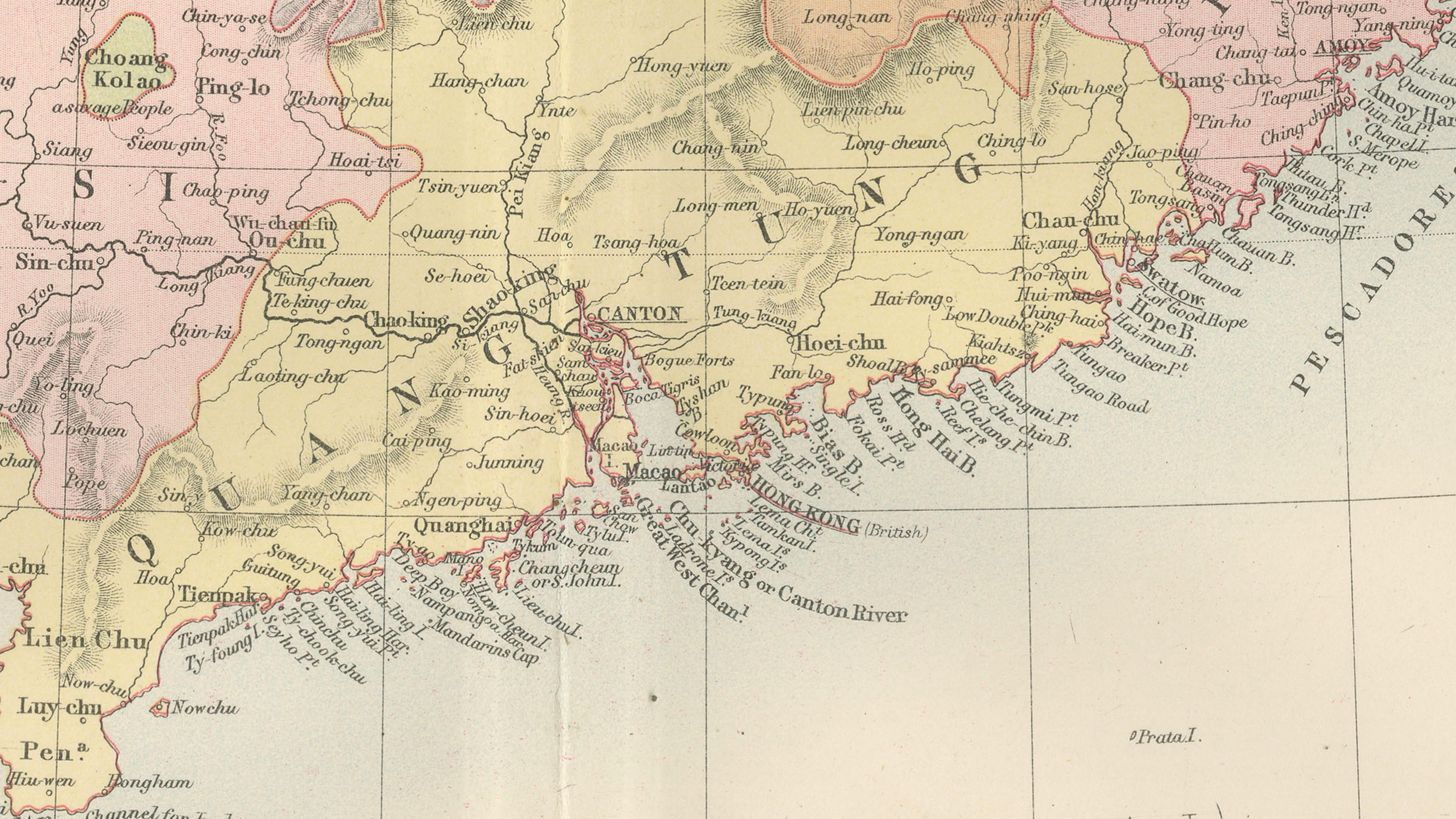 Antique Map of China with Provinces and Treaty Ports – Black’s Atlas, 1884