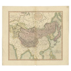 Antique Map of Chinese and Independent Tartary, Korea and Japan, 1806