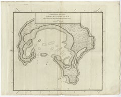 Antique Map of Christmas Island by Cook, C.1781