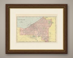 Antique Map of Cleveland, The Forest City, Rand McNally, 1899