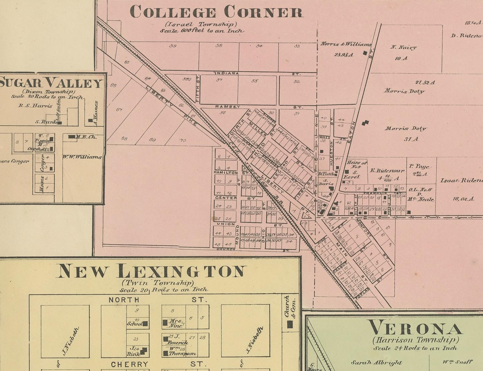 map of lexington ohio