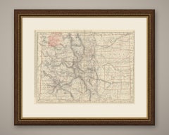 Antique Map of Colorado, The Centennial State, Rand McNally, 1899