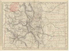 Antique Map of Colorado, The Centennial State, Rand McNally, 1899