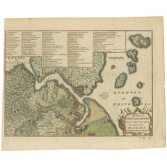Antique Map of Constantinople 'Istanbul' by J. Lodge, 1770