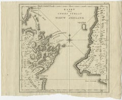 Antique Map of Cook's Strait in New Zealand, 1803