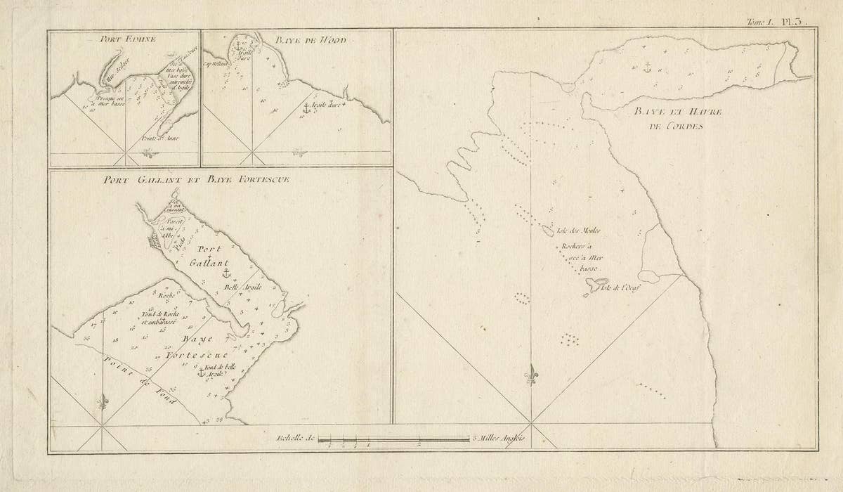 Antique Map of Cordes Bay and Surroundings