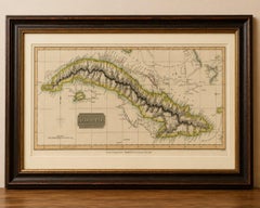 Antique Map of Cuba by John Thomson, Havana Caribbean Island Map, 1816