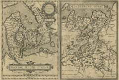 Daniae Regni & Oldenburg – Antique Maps of Denmark and Saxony by Ortelius, 1598