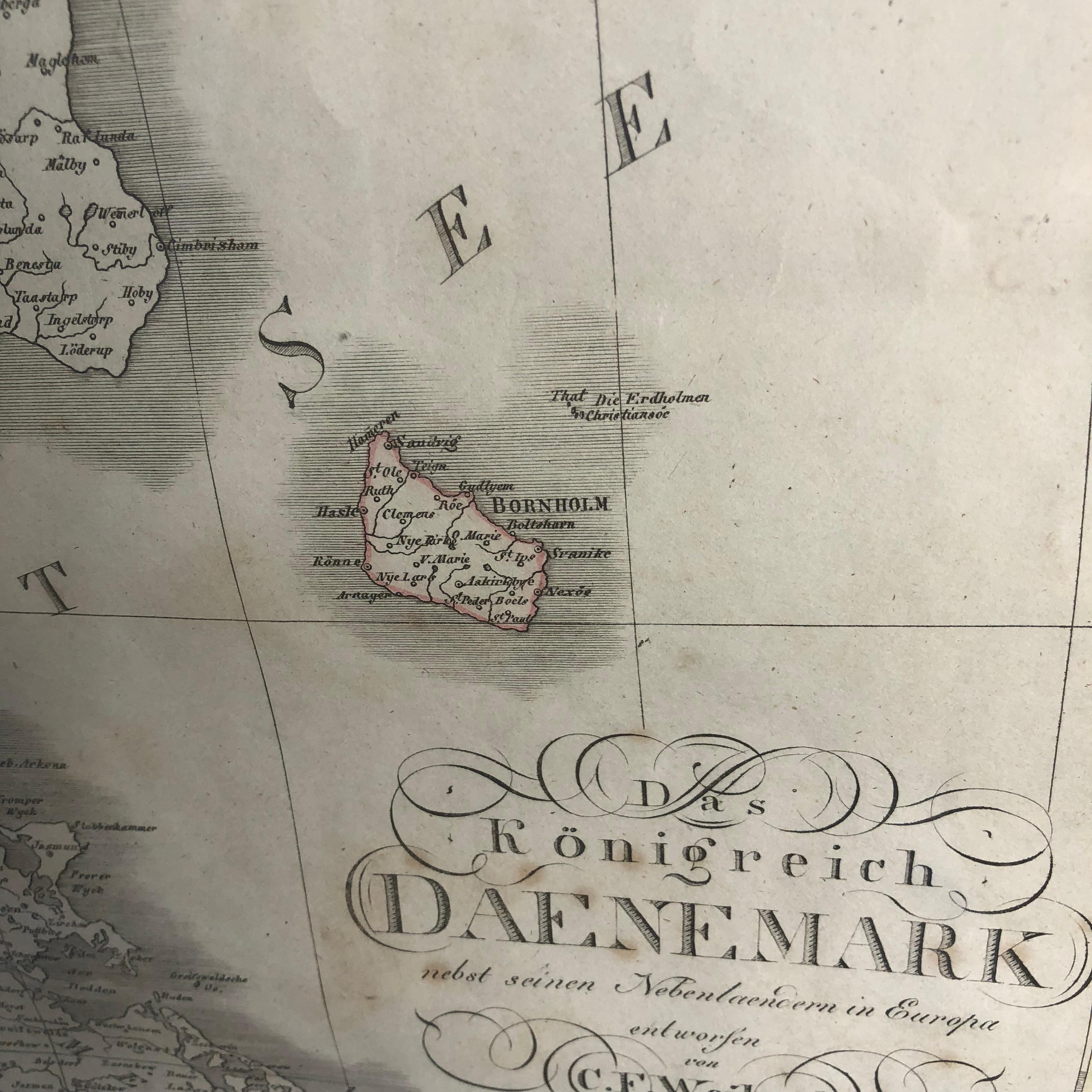 Antique Map of Denmark by C. F. Weiland, 1829 7