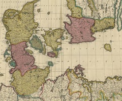 Map of Denmark Divided into Dioceses – G. & L. Valk, ca. 1690