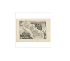 Antique Map of Du Nord ‘France’ by V. Levasseur, 1854