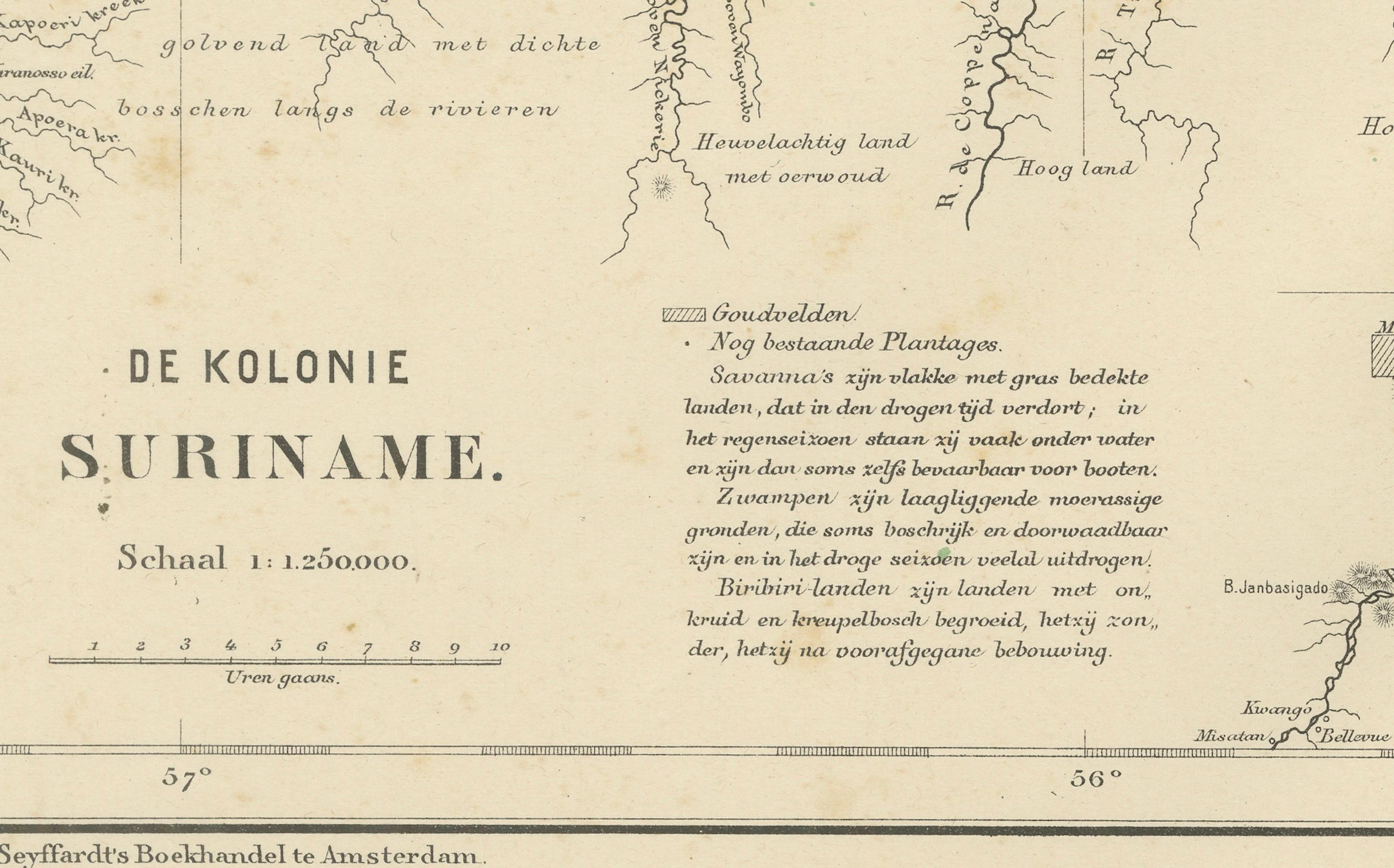 Antique Map of Dutch Colonies in the Caribbean & Suriname - Dornseiffen 1884

This rare and historically important antique map depicts the Dutch colonial possessions in the Americas, focusing on Suriname and the Dutch Caribbean islands including