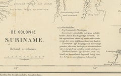 Antique Map of Dutch Colonies in the Caribbean & Suriname by Dornseiffen, 1884