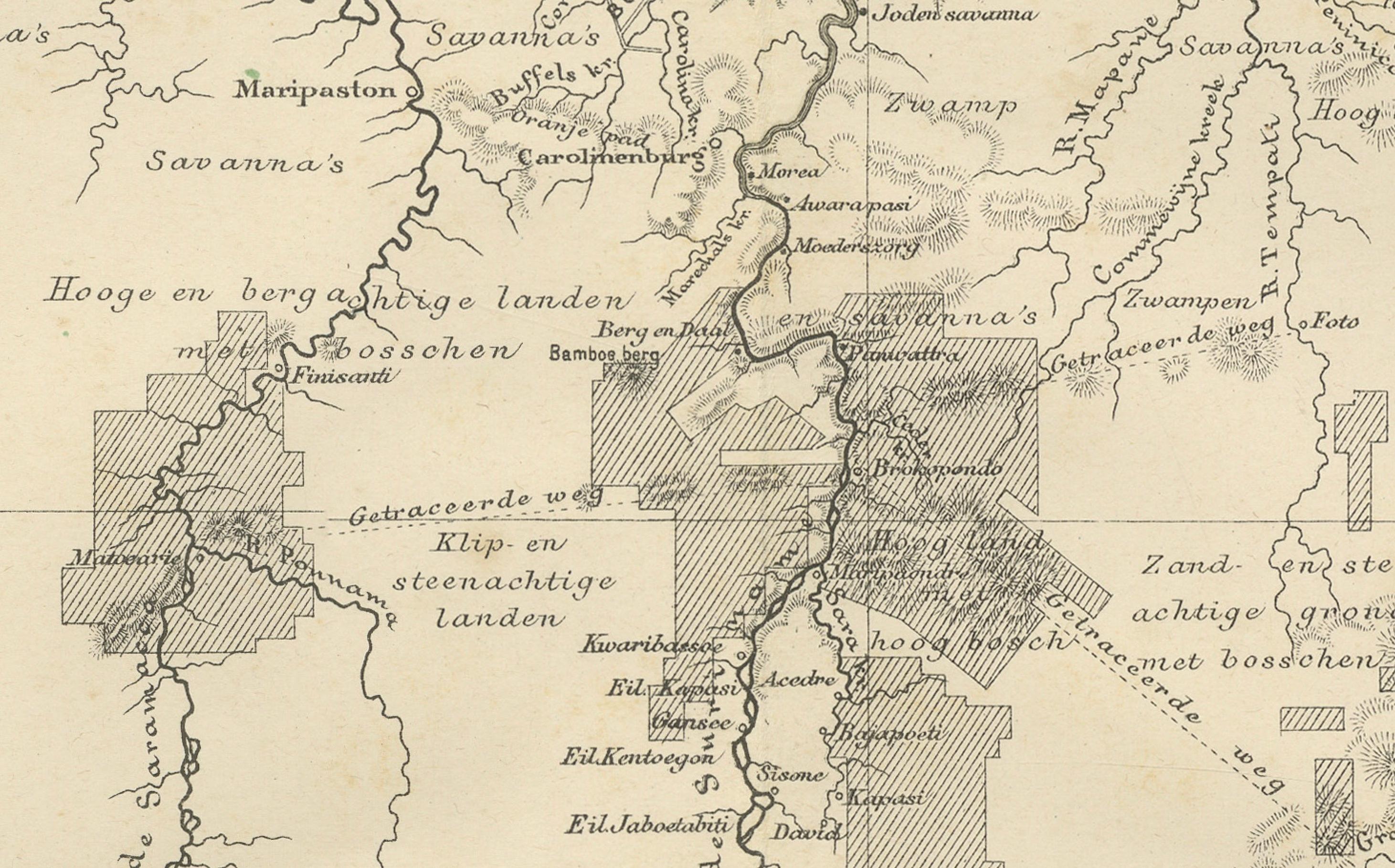 Antique Map of Dutch Colonies in the Caribbean & Suriname by Dornseiffen, 1884 For Sale 1
