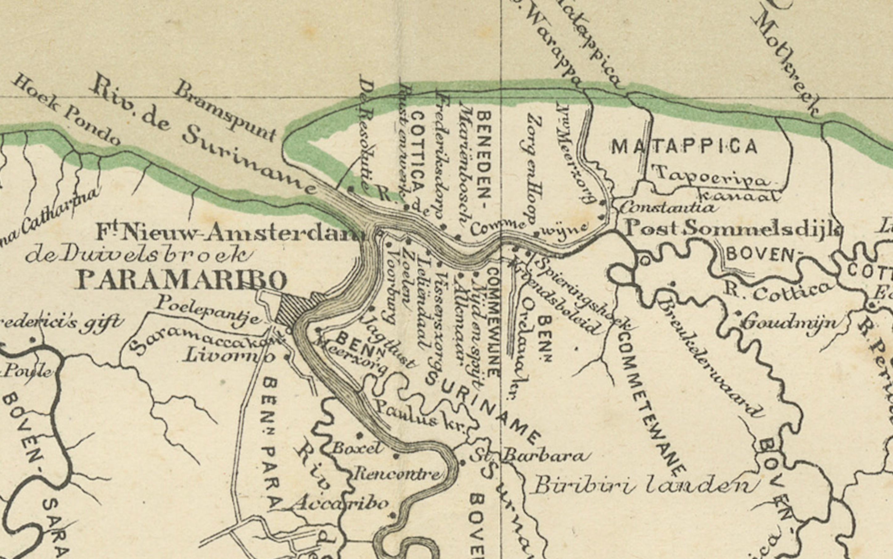 Antique Map of Dutch Colonies in the Caribbean & Suriname by Dornseiffen, 1884 For Sale 2