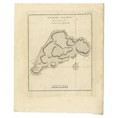 Antique Map of Easter Island, Polynesia, 1803