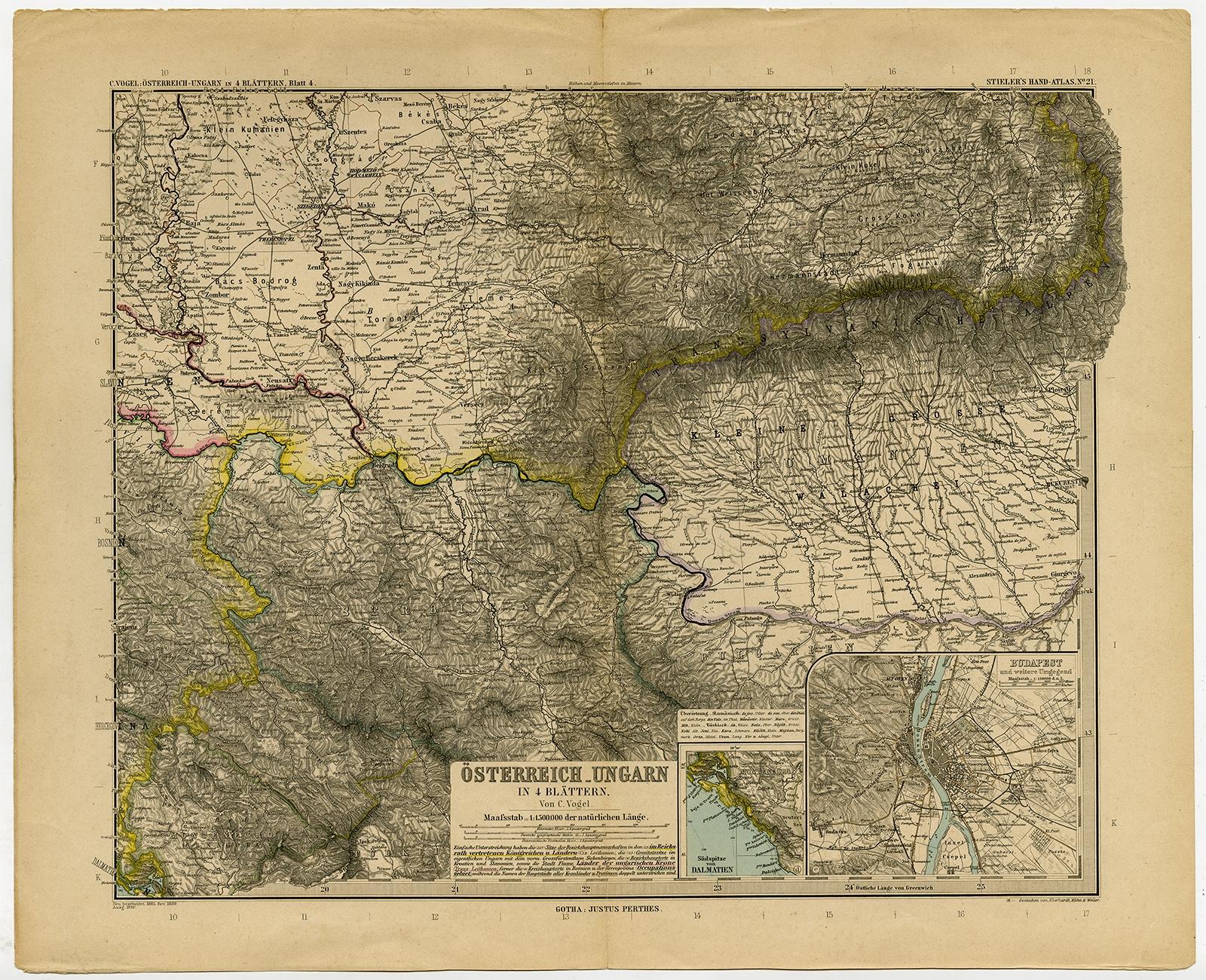 Carta geografica antica intitolata 