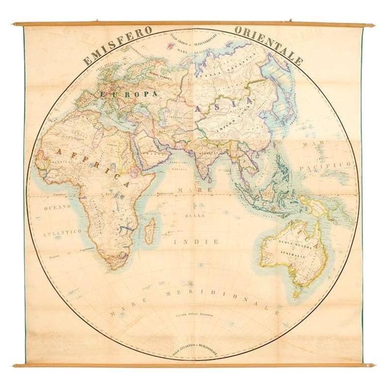 Carta geografica antica dell'emisfero orientale dalla collezione di Thierry Despont