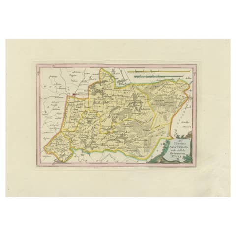 Antique Map of Eastern Oostergo, Friesland by von Reilly, 1791