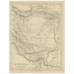 Antique Map of Eastern Persia, 1852
