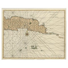 Antique Map of Eastern Seram, Part of the Maluku Island in East Indonesia, 1726