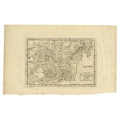 Antique Map of Eastern Tartary as Surveyed by the Jesuits, 1746