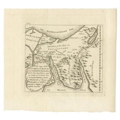 Antique Map of Edom, an Ancient Kingdom in Transjordan, 1773