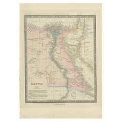 Antique Map of Egypt by Wyld, '1845'
