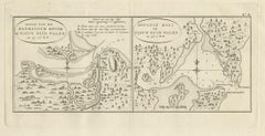 Antique Map of Endeavour River and Botany Bay, New South Wales, Australia, 1803