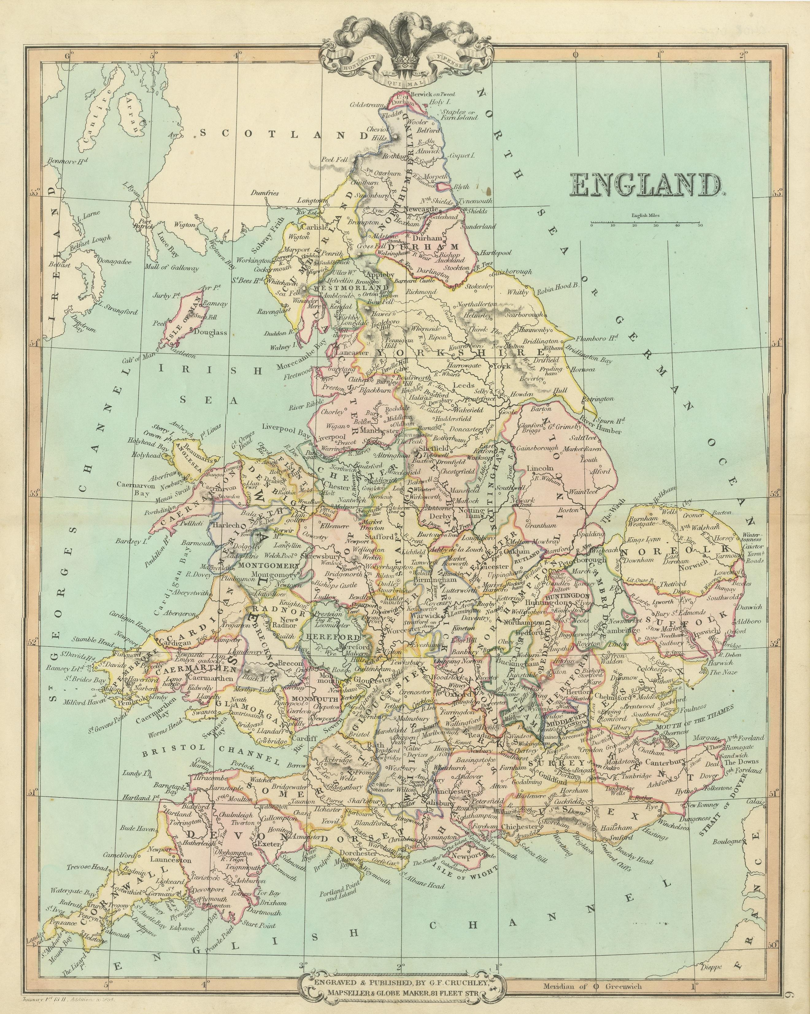 england and wales map