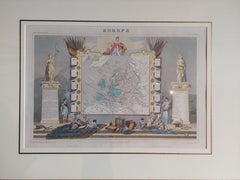 Antique Map of Europe by Levasseur 'c.1840'