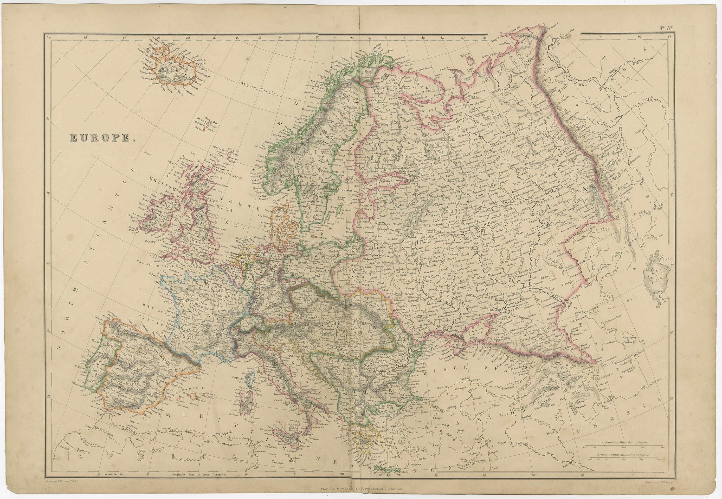 map of europe 1821