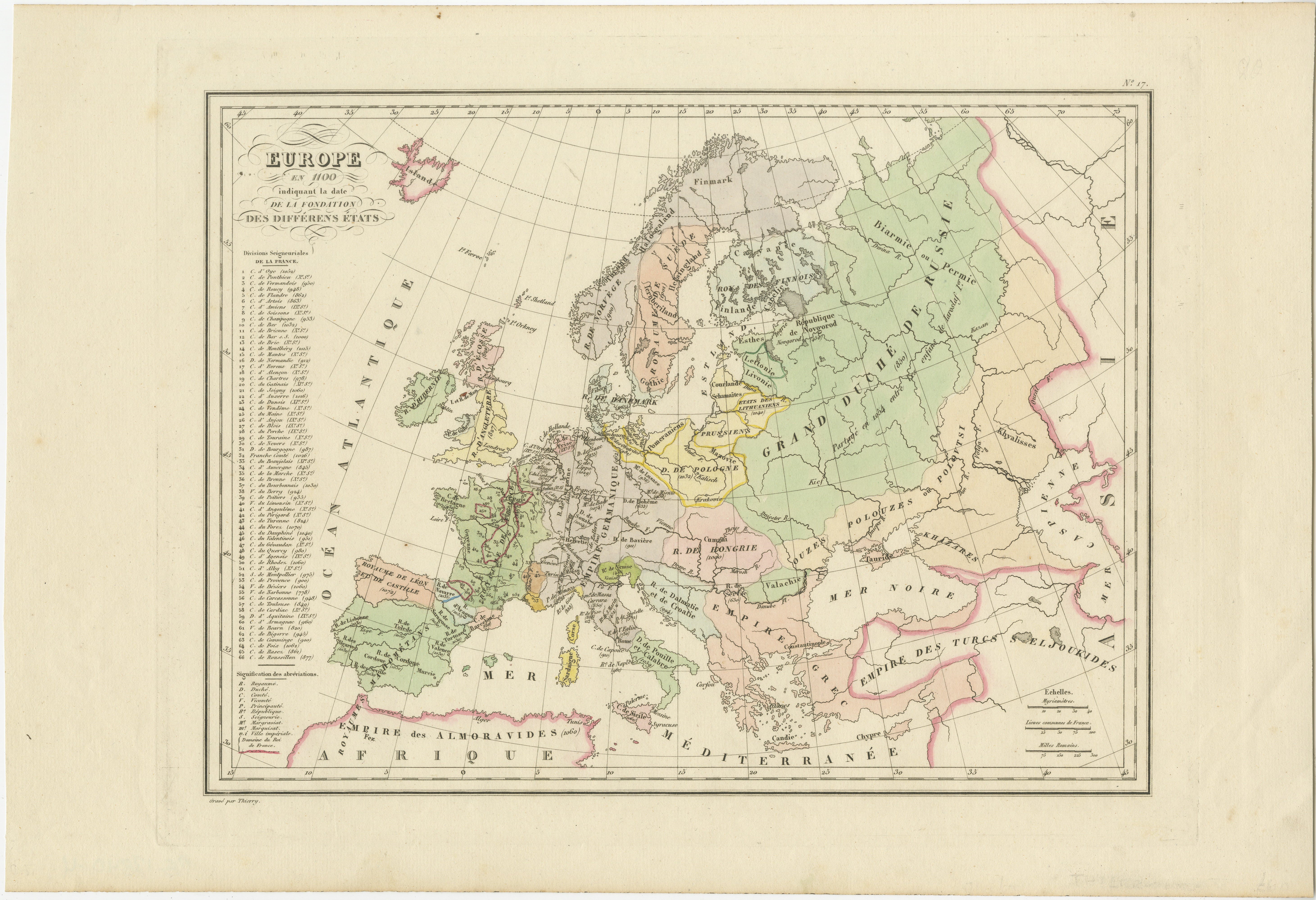 Titel: Antike Karte von Europa im 12. Jahrhundert - Malte-Brun & Sarrazin, 1880

Beschreibung:  Dies ist eine antike Karte mit dem Titel 