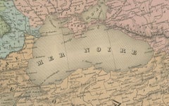 Antique Map of Europe – Political Divisions by Andriveau-Goujon, Paris 1861
