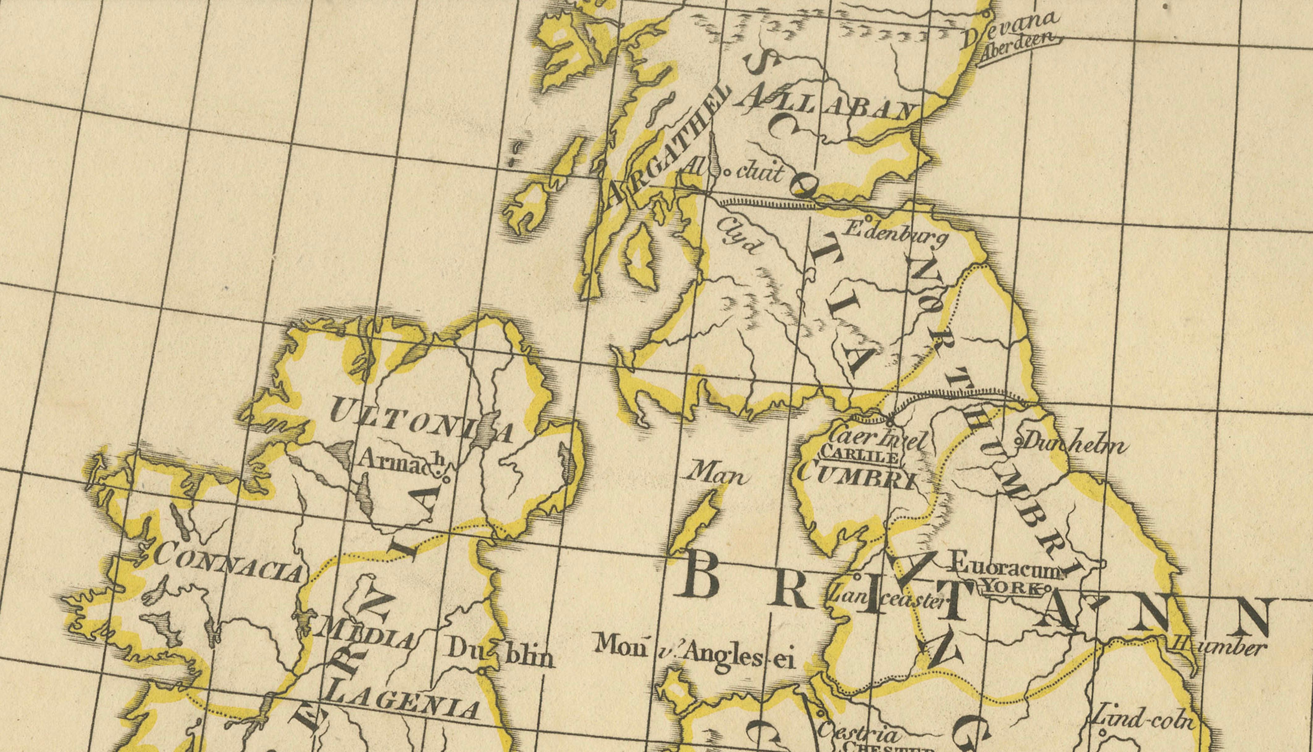 Antique Map of Europe – Roman to Medieval Transition, d’Anville, c.1818