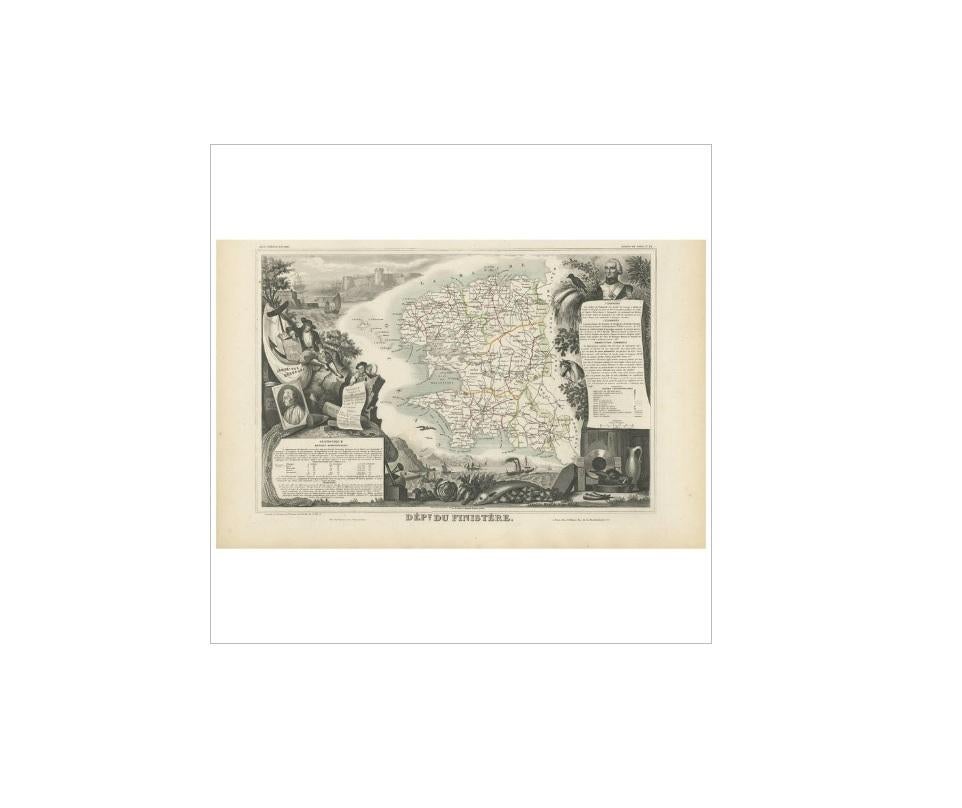 finistere france map