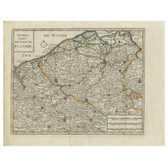 Antique Map of Flanders by Keizer & de Lat, 1788
