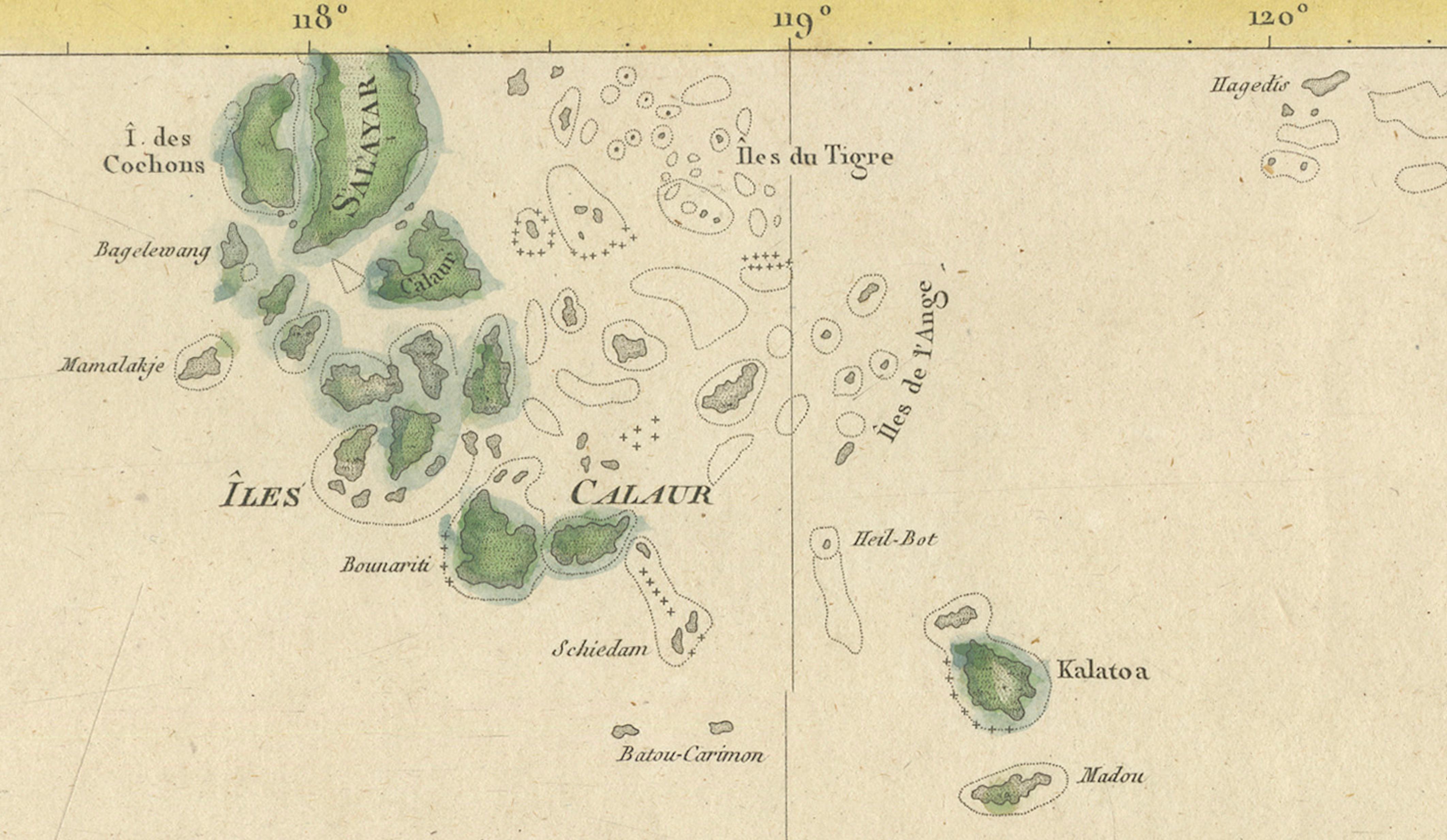 Antique Map of Flores, Timor and the Sunda Islands, French, c.1790
