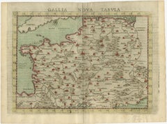 Antique Map of France, based on the work of Ptolemy