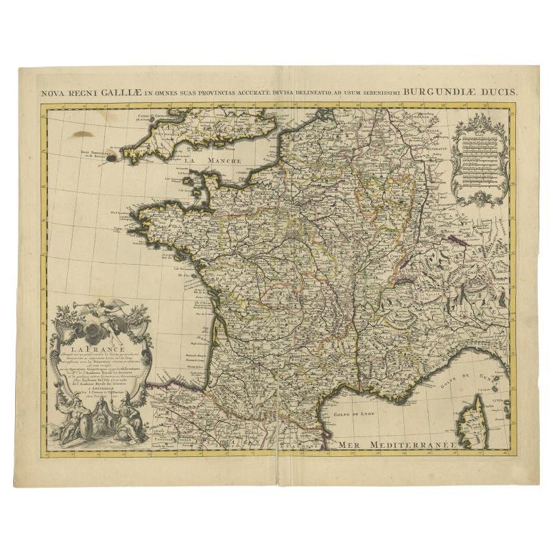 Carte ancienne de la France par Covens & Mortier, vers 1730 en vente